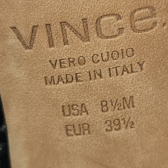 Vince peep toe open back heels - Picture 10 of 11